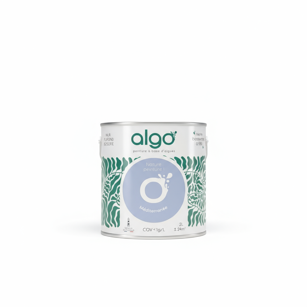 Peinture écologique Algo - Bleu Méditerranée