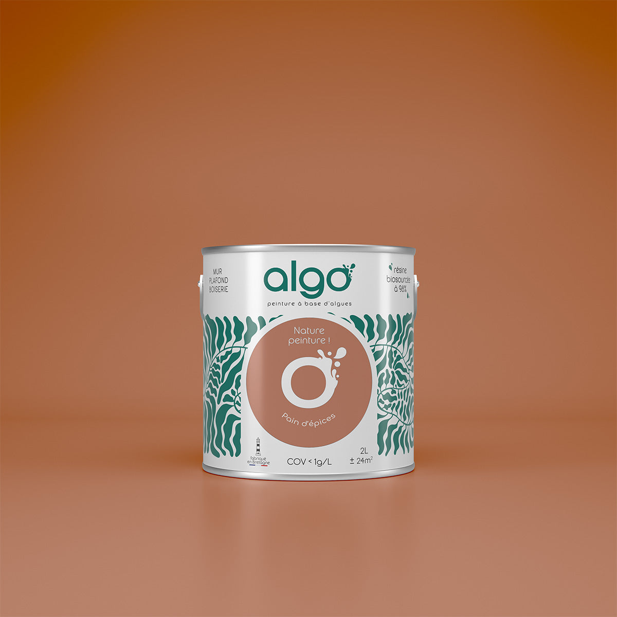 Papier-Peint Algo " Botanique Royale " - 5 lés - vert d'eau apaisant