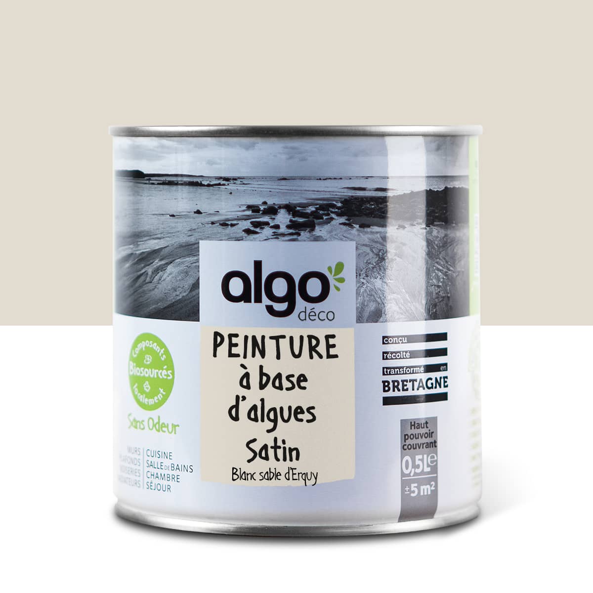 Peinture écologique Algo - Blanc Sable d’Erquy