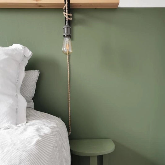 La chambre Vert Canopée de Justine