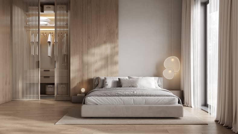 Nos idées pour combiner le beige et le bois dans une chambre