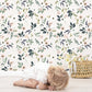 WONDERLAND - Papier peint enfant - Motif fleurs d'anémones