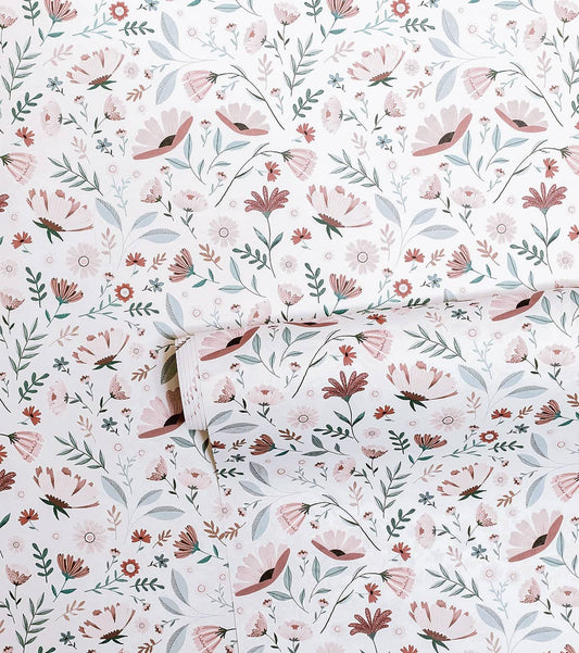 OCEAN FIELD - Papier peint enfant - Motif fleurs de l'océan