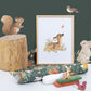 FOREST - Papier peint enfant - Motif animaux de la forêt
