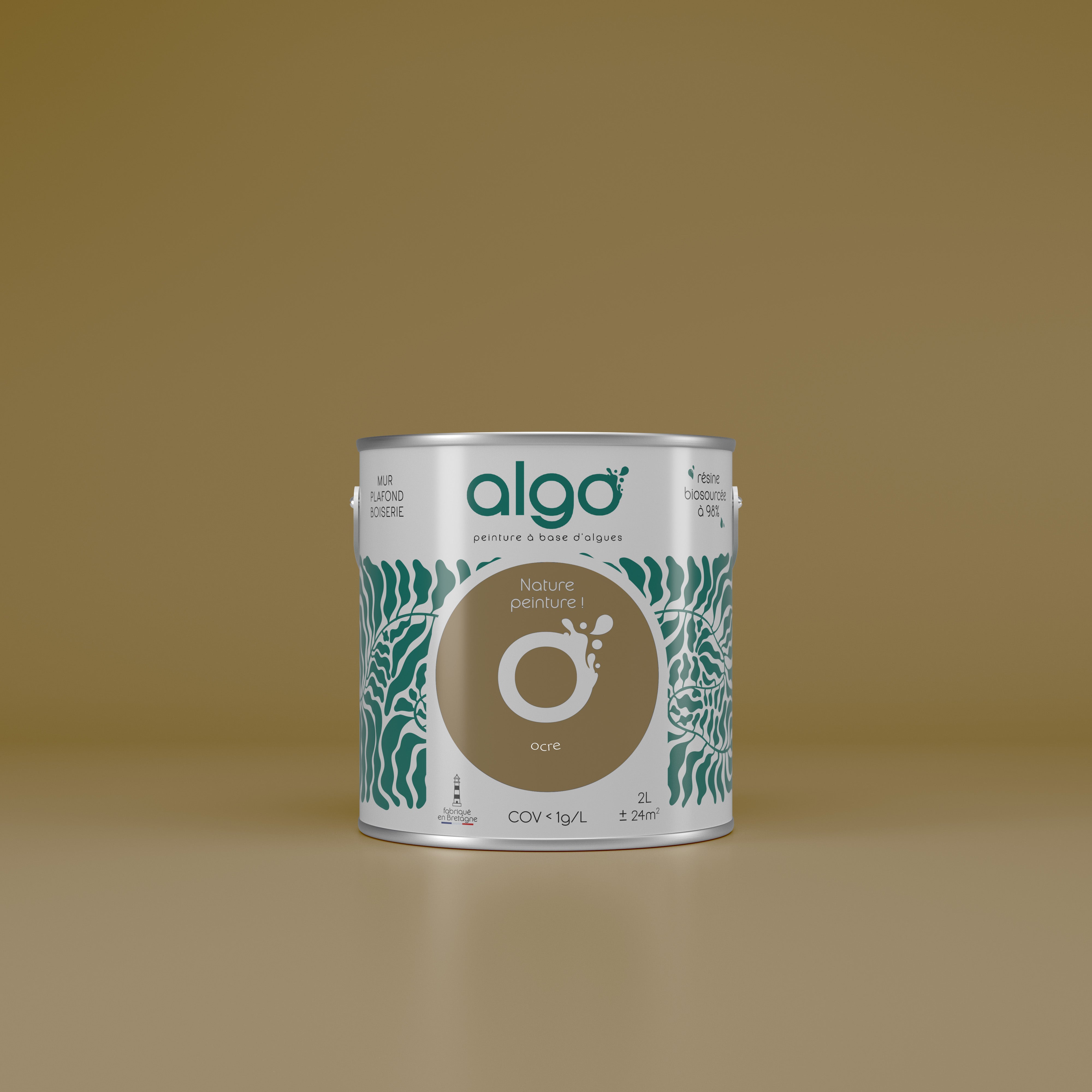 Peinture écologique Algo - Ocre polopolo