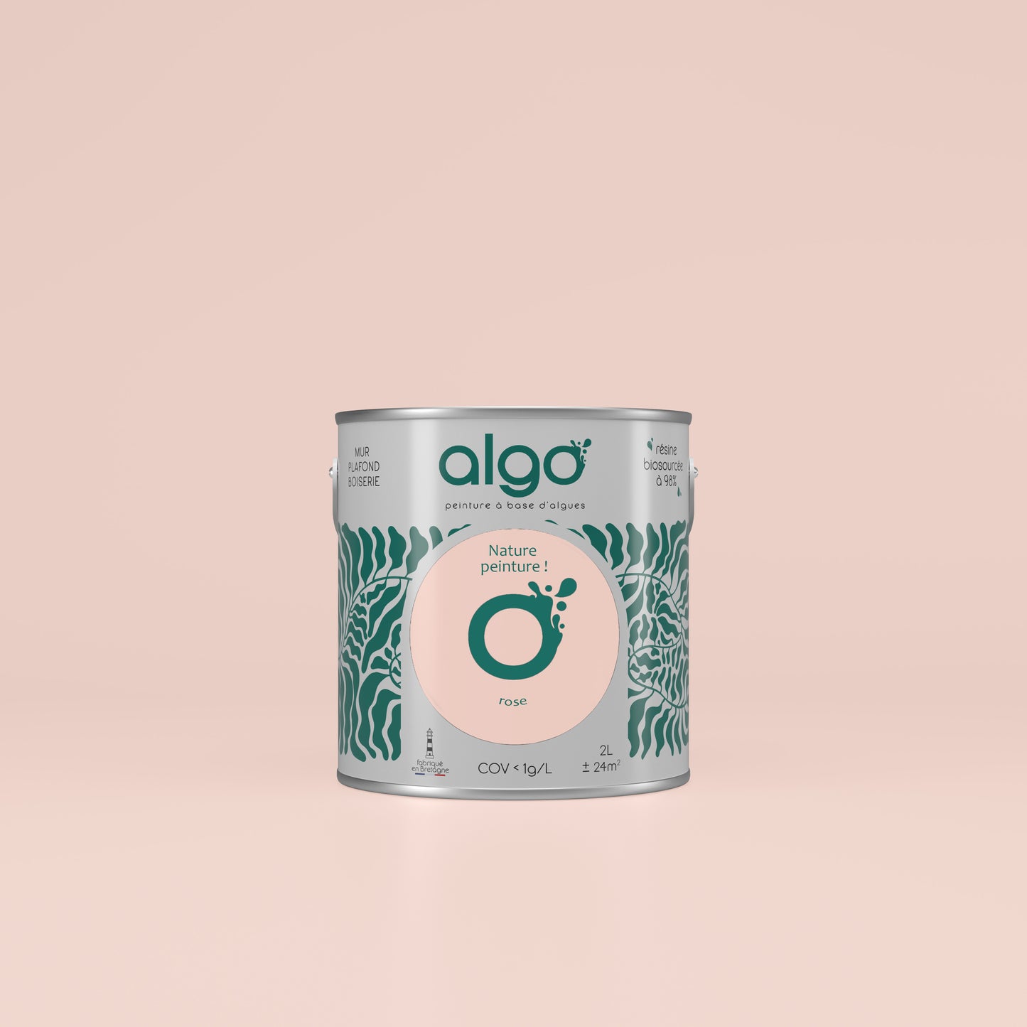 Peinture écologique Algo - Rose polopolo
