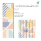 Papier-Peint Algo " Douce Géométrie " - Méditerranée
