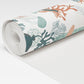 Papier-Peint Algo " Petit Mousse " - Bleu vert coquet