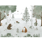 KHARU - Papier peint panoramique - Forêt et animaux