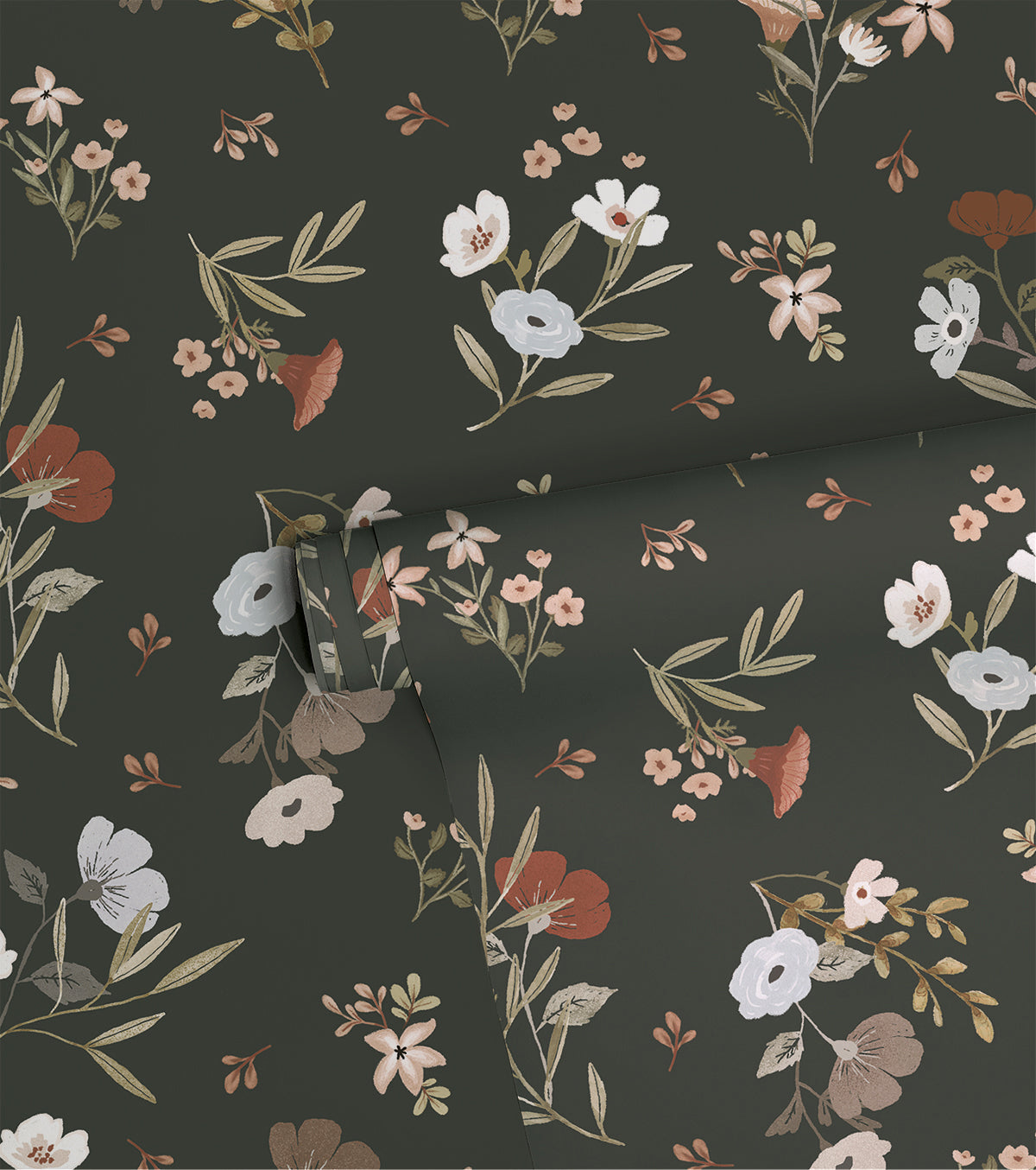 LILYDALE - Papier peint enfant - Motif floral doux et délicat