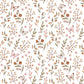 COCCINELLA - Papier peint enfant - Papillons et fleurs