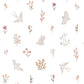COCCINELLA - Papier peint enfant - Hirondelles et fleurs