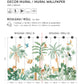 YATSUNI - Papier peint panoramique - Animaux de la jungle