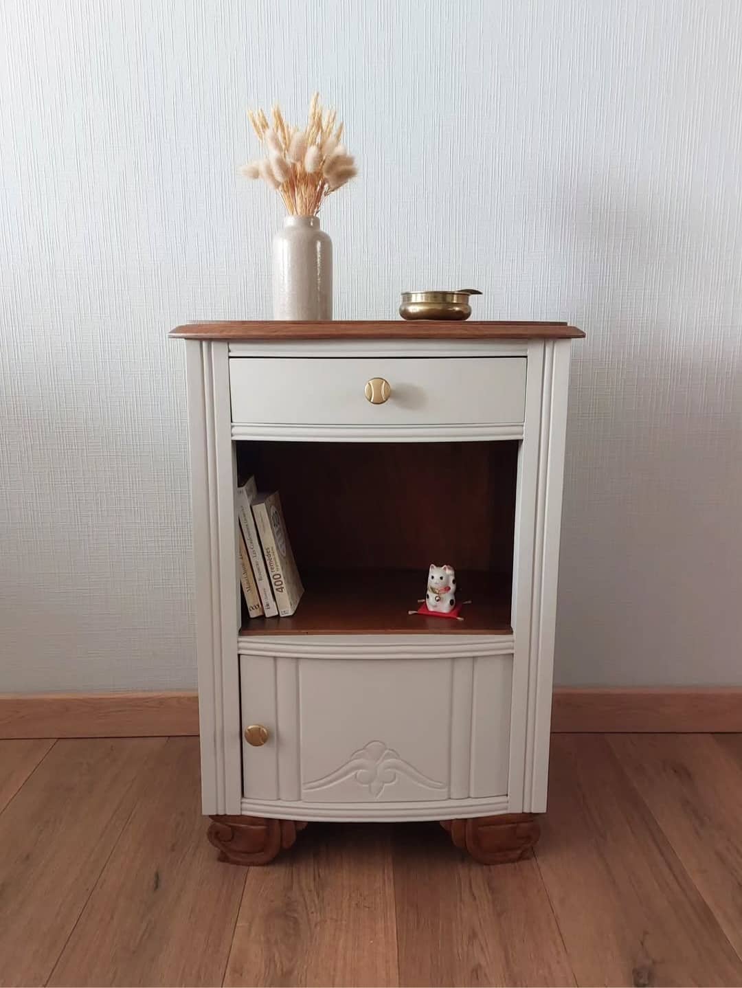 Chevet Art Déco en chêne massif