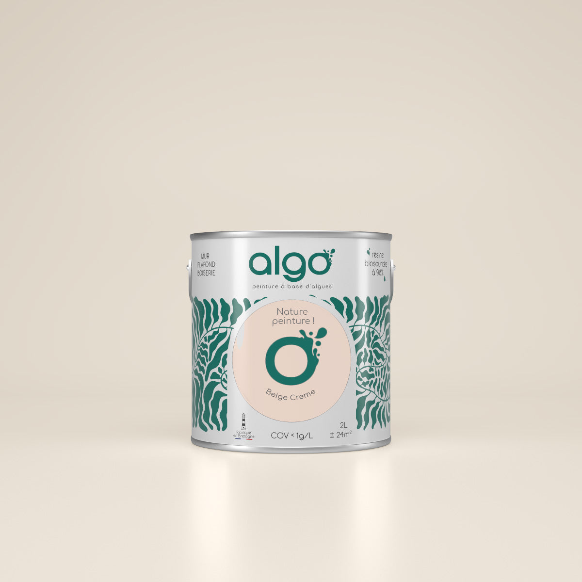 Papier-Peint Algo " Botanique Royale " - 5 lés - vert d'eau apaisant