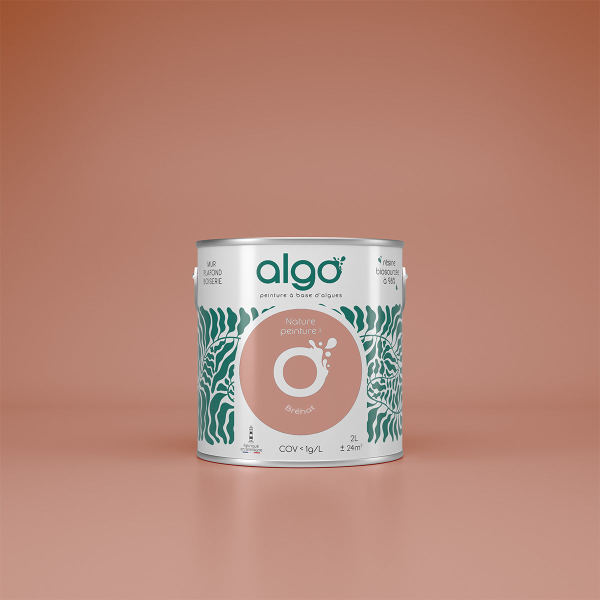 Peinture écologique Algo - Rose Bréhat
