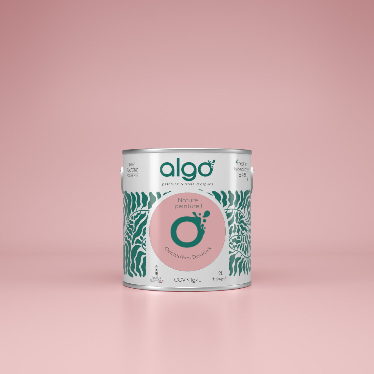 Peinture écologique Algo - Rose Orchidées Douces