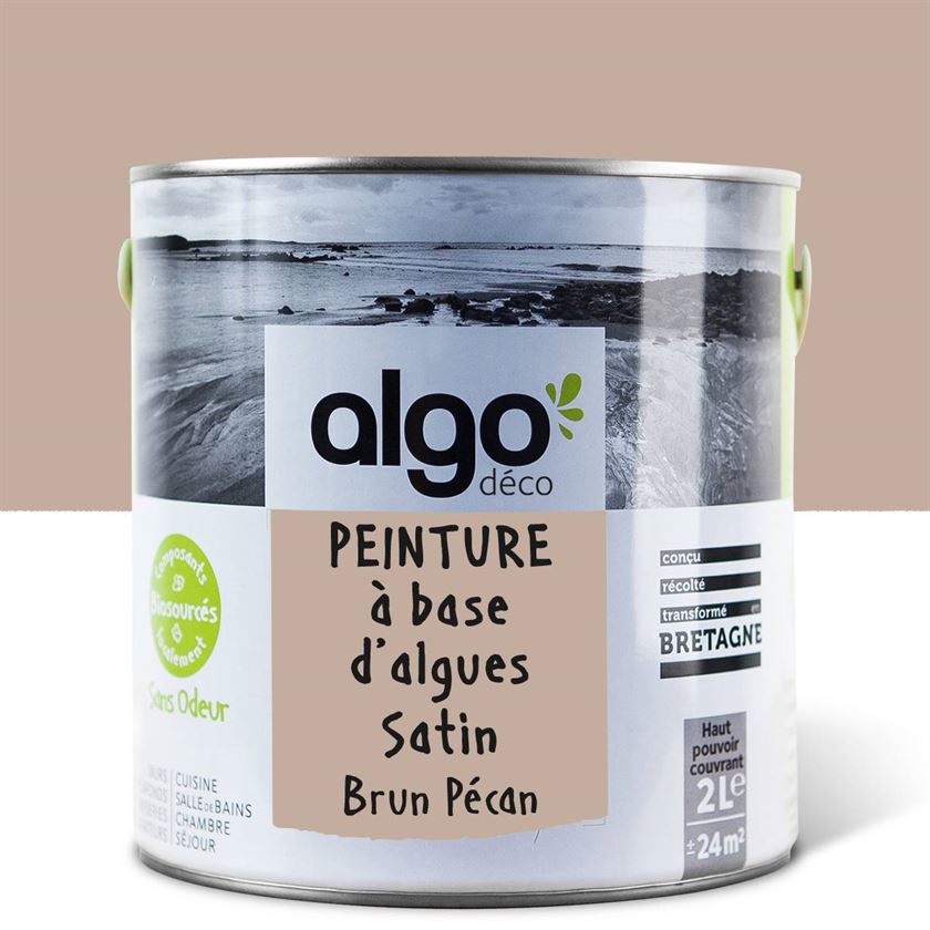 Peinture écologique Algo - Brun Pécan