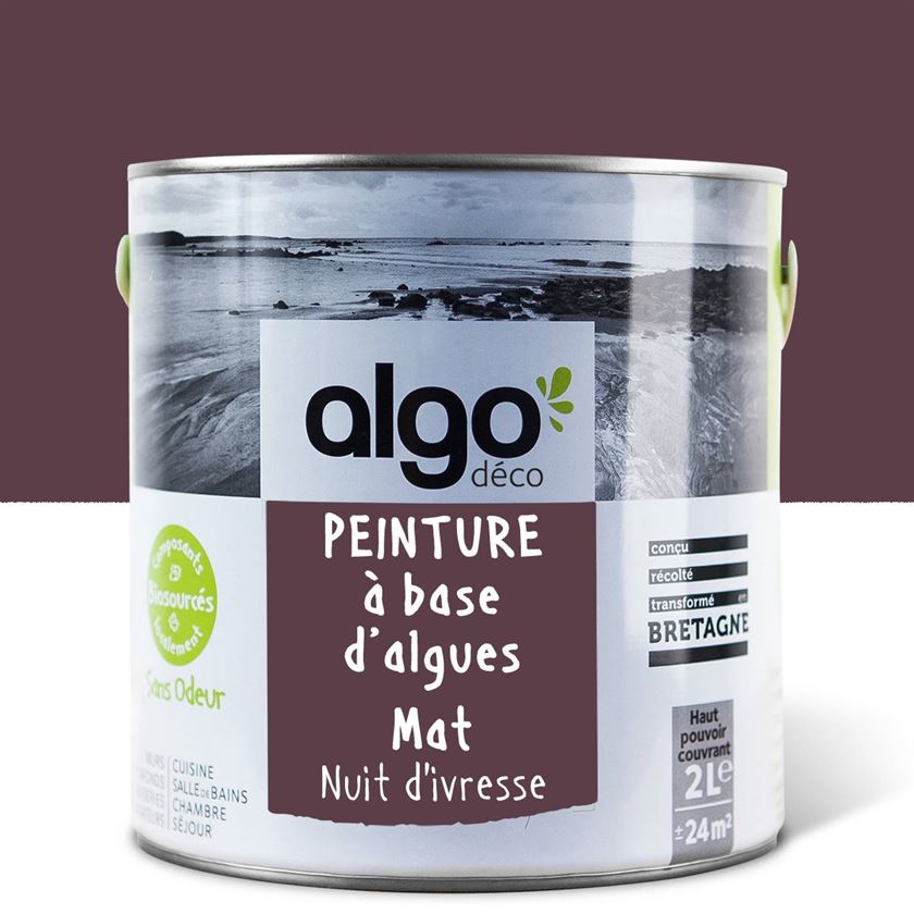Peinture écologique Algo - Mauve Nuit d'Ivresse