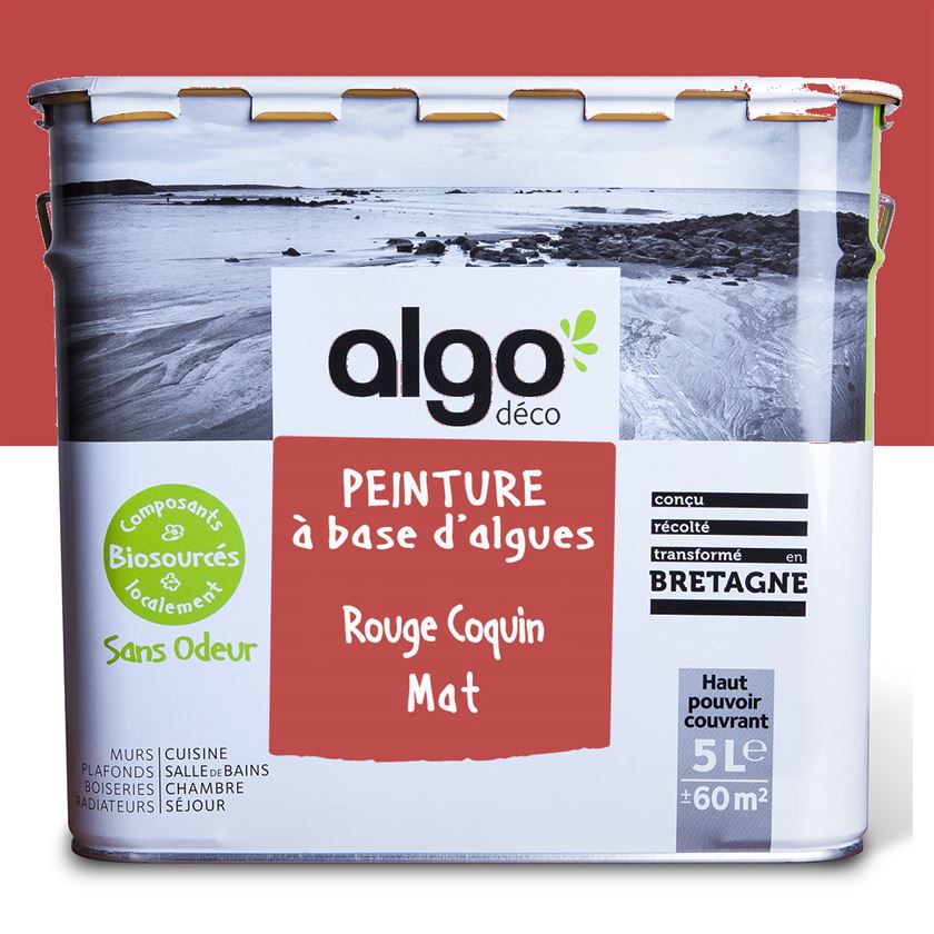 Peinture écologique Algo - Rouge Coquin