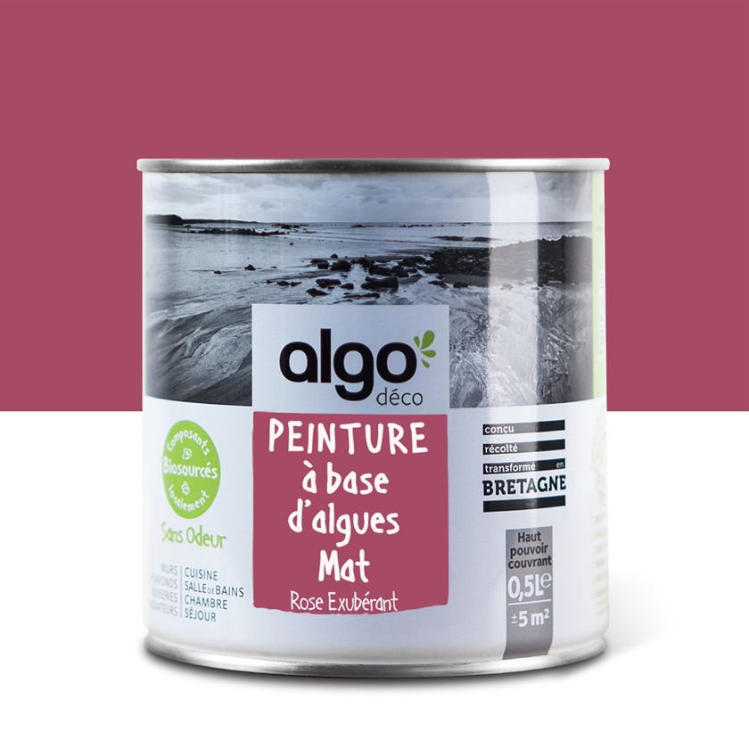 Peinture écologique Algo - Rose Exubérant