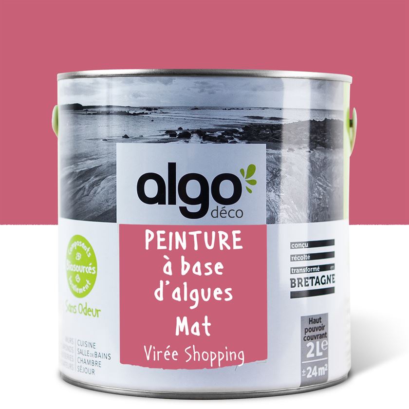 Peinture écologique Algo - Rose Virée Shopping