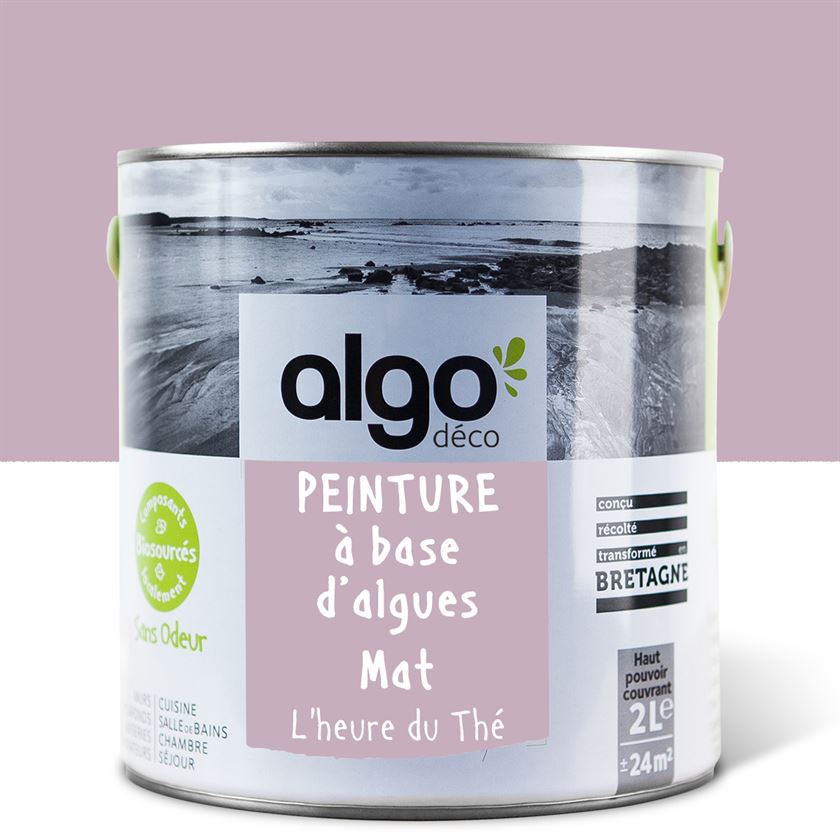 Peinture écologique Algo - Rose L'heure du Thé
