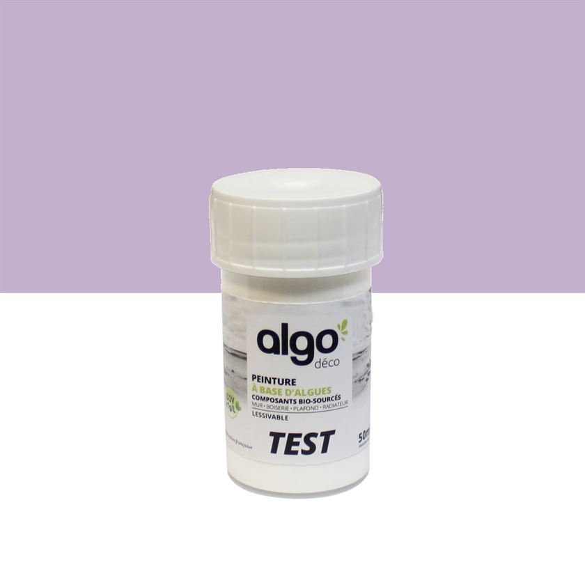 Testeur de Peinture écologique Algo Violet Violette sucrée